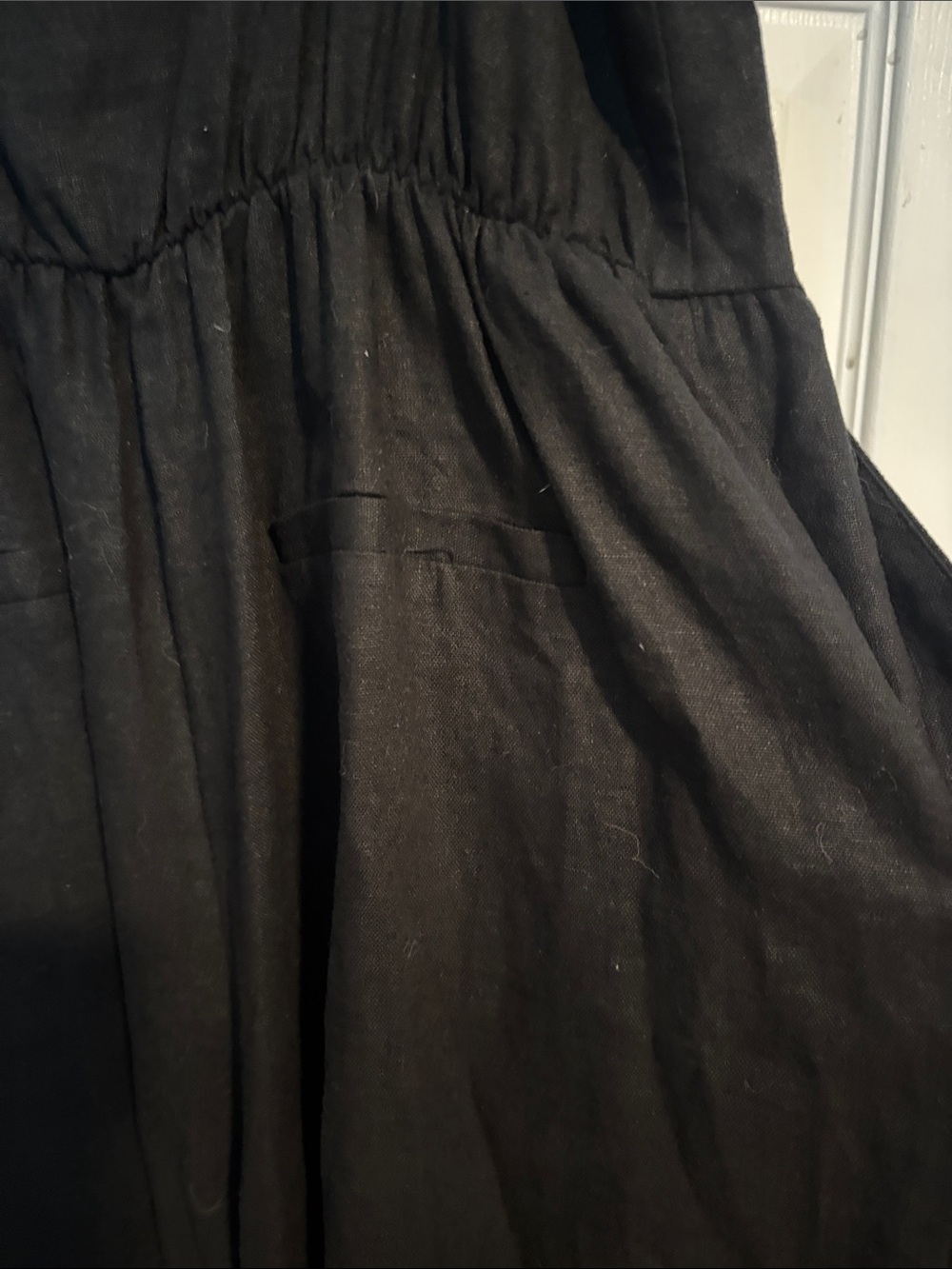 Simply Vera Vera Wang Black Sleeveless Jumpsuit with Tie Waist - Picture 6 of 7